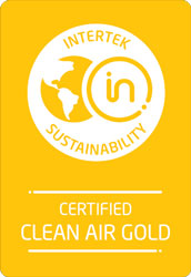 Certifikace Intertek Clean Air Gold