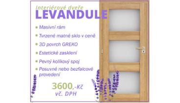 Vnitřní dveře Levandule - Cenový hit!