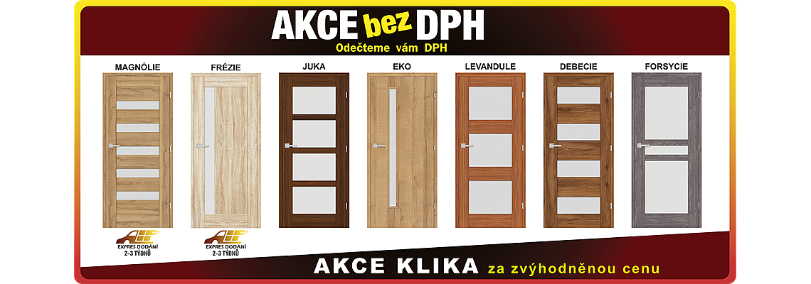 Interiérové dveře akce Interiérové dveře akce