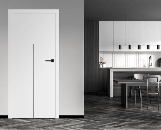 Bílé lakované dveře