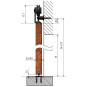 Kování - Garnýž pro posuvné dveře LOFT, Design Line LUNA Kování - Garnýž pro posuvné dveře LOFT, Design Line LUNA