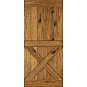 Dřevěné posuvné dveře MODERN RUSTIC X - Dub Bronz Dřevěné posuvné dveře MODERN RUSTIC X - Dub Bronz