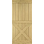 Dřevěné posuvné dveře MODERN RUSTIC X - Dub Fladr Dřevěné posuvné dveře MODERN RUSTIC X - Dub Fladr