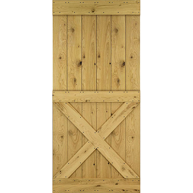 Dřevěné posuvné dveře MODERN RUSTIC X - Dub Rustik Dřevěné posuvné dveře MODERN RUSTIC X - Dub Rustik