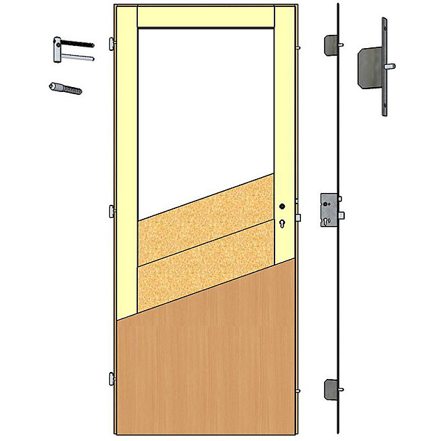 ERKADO Bezpečnostní dveře BT 2 - Výška 210 cm ERKADO Bezpečnostní dveře BT 2 - Výška 210 cm