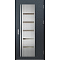 Ocelové vchodové dveře - AMBERG 1 - Antracit Struktura, Label Inox Ocelové vchodové dveře ERKADO - AMBERG 1 - Antracit Struktura, Label Inox