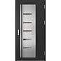 Ocelové vchodové dveře - AMBERG 2 - Černá, Label Inox Ocelové vchodové dveře ERKADO - AMBERG 2 - Černá, Label Inox