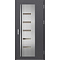 Ocelové vchodové dveře - AMBERG 2 - Hladký Antracit, Label Inox Ocelové vchodové dveře ERKADO - AMBERG 2 - Hladký Antracit, Label Inox