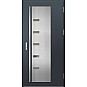 Ocelové vchodové dveře - AMBERG 3 - Antracit Struktura, Label Inox Ocelové vchodové dveře ERKADO - AMBERG 3 - Antracit Struktura, Label Inox