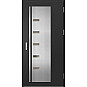Ocelové vchodové dveře - AMBERG 3 - Černá, Label Inox Ocelové vchodové dveře ERKADO - AMBERG 3 - Černá, Label Inox