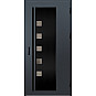 Ocelové vchodové dveře - AMBERG 4 - Antracit Struktura, Label Black Ocelové vchodové dveře ERKADO - AMBERG 4 - Antracit Struktura, Label Black