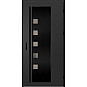 Ocelové vchodové dveře - AMBERG 4 - Černá, Label Black Ocelové vchodové dveře ERKADO - AMBERG 4 - Černá, Label Black