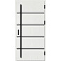 Ocelové vchodové dveře - BIENE 1 - Borovice Bílá, Label Black Ocelové vchodové dveře ERKADO - BIENE 1 - Borovice Bílá, Label Black
