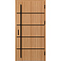 Ocelové vchodové dveře - BIENE 1 - Borovice horská, Label Black Ocelové vchodové dveře ERKADO - BIENE 1 - Borovice horská, Label Black