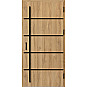Ocelové vchodové dveře - BIENE 1 - Dub Natur, Label Black Ocelové vchodové dveře ERKADO - BIENE 1 - Dub Natur, Label Black