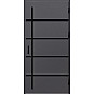 Ocelové vchodové dveře - BIENE 1 - Hladký Antracit, Label Black Ocelové vchodové dveře ERKADO - BIENE 1 - Hladký Antracit, Label Black