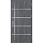 Ocelové vchodové dveře - BIENE 1 - Dub Antracit, Label Inox Ocelové vchodové dveře ERKADO - BIENE 1 - Dub Antracit, Label Inox