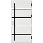 Ocelové vchodové dveře - BIENE 1 - Borovice Bílá, Stamp Black Ocelové vchodové dveře ERKADO - BIENE 1 - Borovice Bílá, Stamp Black