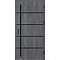 Ocelové vchodové dveře - BIENE 1 - Dub Antracit, Stamp Black Ocelové vchodové dveře ERKADO - BIENE 1 - Dub Antracit, Stamp Black