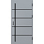 Ocelové vchodové dveře - BIENE 1 - Šedá, Stamp Black Ocelové vchodové dveře ERKADO - BIENE 1 - Šedá, Stamp Black