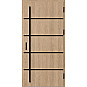 Ocelové vchodové dveře - BIENE 1 - Surový Dub, Stamp Black Ocelové vchodové dveře ERKADO - BIENE 1 - Surový Dub, Stamp Black