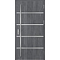 Ocelové vchodové dveře - BIENE 1 - Dub Antracit, Stamp Inox Ocelové vchodové dveře ERKADO - BIENE 1 - Dub Antracit, Stamp Inox