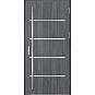 Ocelové vchodové dveře - BIENE 2 - Dub Antracit, Label Inox Ocelové vchodové dveře ERKADO - BIENE 2 - Dub Antracit, Label Inox