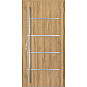 Ocelové vchodové dveře - BIENE 2 - Dub Natur, Label Inox Ocelové vchodové dveře ERKADO - BIENE 2 - Dub Natur, Label Inox