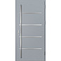Ocelové vchodové dveře - BIENE 2 - Šedá, Label Inox Ocelové vchodové dveře ERKADO - BIENE 2 - Šedá, Label Inox
