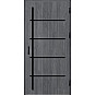 Ocelové vchodové dveře - BIENE 2 - Dub Antracit, Stamp Black Ocelové vchodové dveře ERKADO - BIENE 2 - Dub Antracit, Stamp Black