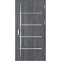 Ocelové vchodové dveře - BIENE 2 - Dub Antracit, Stamp Inox Ocelové vchodové dveře ERKADO - BIENE 2 - Dub Antracit, Stamp Inox