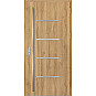 Ocelové vchodové dveře - BIENE 3 - Dub Natur, Label Inox Ocelové vchodové dveře ERKADO - BIENE 3 - Dub Natur, Label Inox