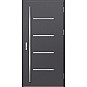 Ocelové vchodové dveře - BIENE 3 - Hladký Antracit, Label Inox Ocelové vchodové dveře ERKADO - BIENE 3 - Hladký Antracit, Label Inox