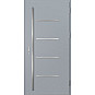Ocelové vchodové dveře - BIENE 3 - Šedá, Label Inox Ocelové vchodové dveře ERKADO - BIENE 3 - Šedá, Label Inox