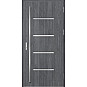 Ocelové vchodové dveře - BIENE 3 - Dub Antracit, Stamp Inox Ocelové vchodové dveře ERKADO - BIENE 3 - Dub Antracit, Stamp Inox