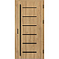 Ocelové vchodové dveře - BIENE 4 - Dub Natur, Label Black Ocelové vchodové dveře ERKADO - BIENE 4 - Dub Natur, Label Black