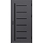 Ocelové vchodové dveře - BIENE 4 - Hladký Antracit, Label Black Ocelové vchodové dveře ERKADO - BIENE 4 - Hladký Antracit, Label Black