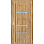 Ocelové vchodové dveře - BIENE 4 - Dub Natur, Label Inox Ocelové vchodové dveře ERKADO - BIENE 4 - Dub Natur, Label Inox
