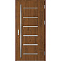 Ocelové vchodové dveře - BIENE 4 - Ořech, Label Inox Ocelové vchodové dveře ERKADO - BIENE 4 - Ořech, Label Inox