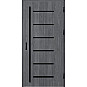 Ocelové vchodové dveře - BIENE 4 - Dub Antracit, Stamp Black Ocelové vchodové dveře ERKADO - BIENE 4 - Dub Antracit, Stamp Black