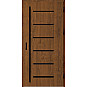 Ocelové vchodové dveře - BIENE 4 - Ořech, Stamp Black Ocelové vchodové dveře ERKADO - BIENE 4 - Ořech, Stamp Black