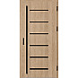 Ocelové vchodové dveře - BIENE 4 - Surový Dub, Stamp Black Ocelové vchodové dveře ERKADO - BIENE 4 - Surový Dub, Stamp Black