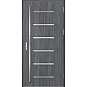 Ocelové vchodové dveře - BIENE 4 - Dub Antracit, Stamp Inox Ocelové vchodové dveře ERKADO - BIENE 4 - Dub Antracit, Stamp Inox