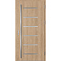 Ocelové vchodové dveře - BIENE 4 - Surový Dub, Stamp Inox Ocelové vchodové dveře ERKADO - BIENE 4 - Surový Dub, Stamp Inox