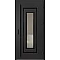 Ocelové vchodové dveře ERKADO - EBERN 1 - Černá, Label Black
