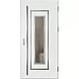 Ocelové vchodové dveře ERKADO - EBERN 1 - Borovice Bílá, Label Inox