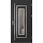 Ocelové vchodové dveře ERKADO - EBERN 1 - Černá, Label Inox