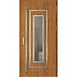 Ocelové vchodové dveře ERKADO - EBERN 1 - Zlatý dub, Label Inox
