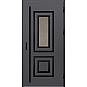 Ocelové vchodové dveře - EBERN 2 - Hladký Antracit, Label Black Ocelové vchodové dveře ERKADO - EBERN 2 - Hladký Antracit, Label Black