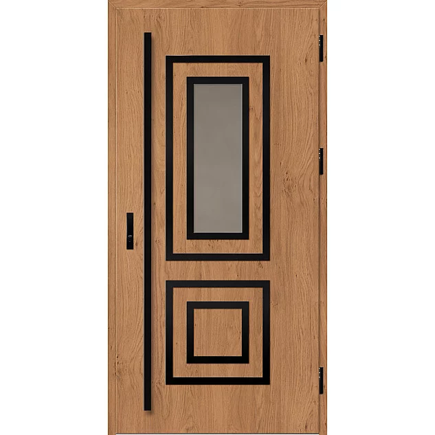 Ocelové vchodové dveře ERKADO - EBERN 2 -  Winchester, Label Black